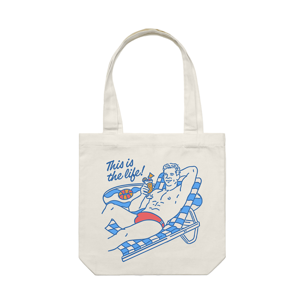 TDCC THIS IS LIFE TOTE BAG - (ECRU)