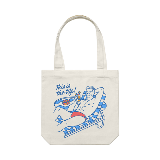 TDCC THIS IS LIFE TOTE BAG - (ECRU)
